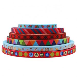 Ruban en nylon et polyester imprimé pour sac, logo personnalisé, résistant à l'usure, sangle tissée en TPU PVC pour collier de chien - Product Image 1