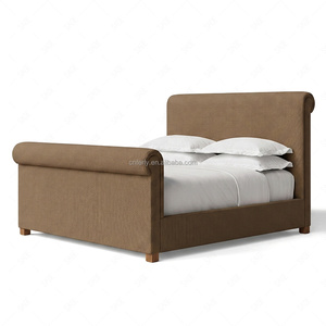 Base de Cama Tapizada FERLY Parisian con Cabecero y Pie de Cama con Detalles de Tachuelas, Lujo - Product Image 5