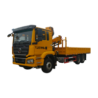 Nouveau véhicule de transport multifonctionnel à huit roues et 16 tonnes de la marque Shaanxi Automobile Delong avec grue montée à l'arrière