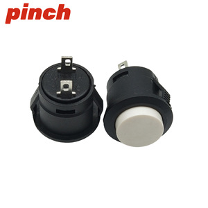 Pinch R13-507 Push <b>Button</b> Switch 16mm Round Non Locking Self Resetting Industrial Control PCB Terminal - Product Image 4
