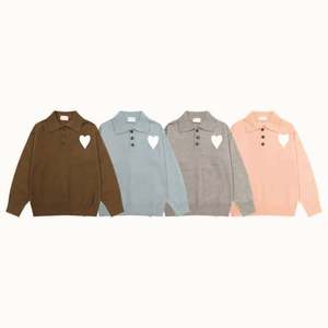 Fabricant de pulls décontractés pour hommes, pull à col jacquard d'hiver, pull en tricot de créateur, pull personnalisé - Product Image 3