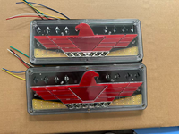 Feux de brouillard LED rectangulaires, feux de recul, clignotants LED pour camions, feux arrière de remorque 24V, feux arrière Eagle