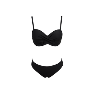 HDJ One Piece Swimsuit Bandeau <b>Tummy</b> <b>Control</b> Plus Size Swimwear BZ77318 - Product Image 2