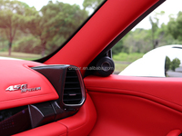 Accessoires de voiture pour F458, style OEM, garnitures de sortie d'air en fibre de carbone sèche pour Ferrari 458 Italia, kits intérieurs