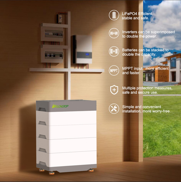 High Voltage Lithium Battery 300V 48KWH 400V 64KWH 500V 80KWH 600V 96KWH Solar Energy Storage Home Battery 16KWH BYD CATL Module