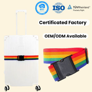 Correa <span class=keywords><strong>de</strong></span> Equipaje <span class=keywords><strong>de</strong></span> <span class=keywords><strong>Lona</strong></span> con Gancho y Clip Exteriores, Ajustable, Duradera y Portátil, <span class=keywords><strong>para</strong></span> Maletas <span class=keywords><strong>de</strong></span> Viaje y Negocios - Product Image 1