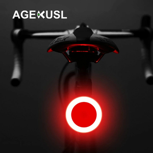 Agekusl đèn đuôi xe đạp LED sạc được bằng USB Đèn pin cảnh báo an toàn phía sau đèn pin cung cấp năng lượng nhiều chế độ đèn xe đạp - Product Image 3