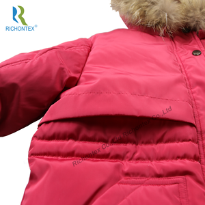 Enfants enfants garçons hiver super chaud en fausse <span class=keywords><strong>fourrure</strong></span> <span class=keywords><strong>capuche</strong></span> <span class=keywords><strong>avec</strong></span> taille réglable longue vestes d'extérieur - Product Image 4