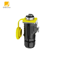 Connecteur réseau E-Weichat IP68 étanche Ethernet RJ45, connecteur femelle cuivre, châssis, montage sur panneau