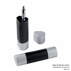 Portapenne triangolare con 1 foro, design in metallo, per uso da scrivania - Product Image 2