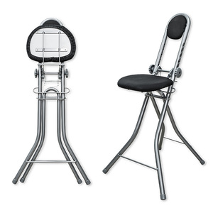 Tabouret de repassage pliable réglable sur mesure avec <span class=keywords><strong>housse</strong></span> en tissu résistante aux hautes températures pour le repassage domestique et le lavage - Product Image 5