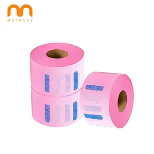 Factory Wholesale Haircut Disposable Pink Salon Hair Hairdressing Barber Neck Paper for Barber Hairdressing 6 colors
