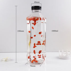 <span class=keywords><strong>1</strong></span> Litro 1000ml Garrafa de água plástica PET para bebidas para chá Soda Energy Drinks Beer Screen Printable Surface - Product Image 6