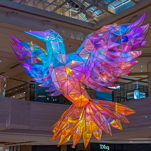 Tùy chỉnh lớn dự án LED Đèn Chùm Pha Lê chiếu sáng khác nhau tác phẩm điêu khắc thủy tinh dài cho sảnh khách sạn biệt thự trang trí Salon - Product Image 3