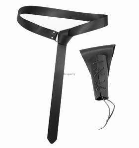 Ensemble d'accessoires de costume en cuir médiéval pour cosplay médiéval, ceinture, sacoche, protège-bras, étui à fléchettes médiéval - Product Image 4