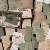 30 autocollants par paquet, série Papier d'Autre Temps, décorations de scrapbooking de style rétro