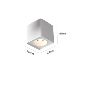 Carré 10W Cob projecteur monté en surface décoration <span class=keywords><strong>de</strong></span> maison <span class=keywords><strong>de</strong></span> <span class=keywords><strong>luxe</strong></span> atmosphère calandre lumière LED vers le bas lumières - Product Image 2
