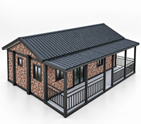 Maison modulaire moderne préfabriquée avec véranda, petite maison modulaire pour jardin, cour arrière, habitation résidentielle