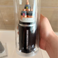 Kabel Daya Tembaga XLPE MV 8.7/15kV Berkualitas Tinggi Industri NA2XY-J / NYCY-J 3*50mm untuk Distribusi Bawah Tanah