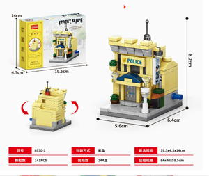 Modelo de Ladrillo Modular de Estilo Tudor con Vista a la <span class=keywords><strong>Calle</strong></span> Retro, Juguete de Ladrillos para Adultos y Niños, Regalos de Navidad y Cumpleaños - Product Image 5