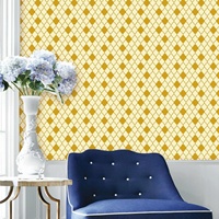 Papier peint PVC Mate3 à motif géométrique marbré floral damassé 0,53*9,2m pour salon, hôtel, chambre, bureau, salle à manger, couloir d'escalier