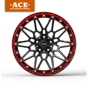 Rines Forjados Monoblock Beadlock Rojos y Negros de 17X10, 18X9 y 19X10 con Diseño Cóncavo Profundo para <span class=keywords><strong>BMW</strong></span> 5X112 5X120 - Product Image 2
