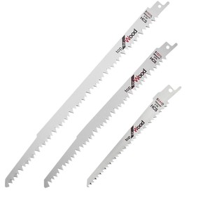 Hoja de sierra recíproca de calidad profesional de 6, 10 y 12 pulgadas con dientes gruesos para trabajar madera y ramas - Product Image 4