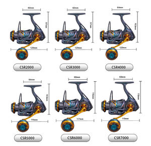 بكرة دوارة معدنية جديدة في المياه المالحة: 1 سحب بحد أقصى 16kgs 3 + 1BB بكرة صيد أسماك طازجة وبحرية ناعمة - Product Image 2