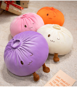 Coussin en peluche en coton PP en forme de chignon, idéal pour la décoration de canapé à la maison, pour enfants, garçons et filles, coussins de canapé doux en gros - Product Image 3