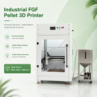 Nouvelle imprimante 3D industrielle Protolink3D FGF à granulés, chambre fermée 600x600x1000mm, buse unique, extrudeuse double haute précision 300°C