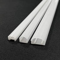 Diffuseur de lumière LED rigide en polycarbonate compatible avec les bandes lumineuses rigides de 12 mm pour éclairage LED intérieur et éclairage linéaire