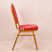 Prix de vente chaud durable épaissir chaises de banquet utilisées avec en tissu de Bourgogne Restaurant hôtel événement mariage chaise de banquet rouge