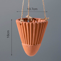Vase de table moderne en terre cuite de haute qualité pour plantes et succulentes, idéal pour la décoration extérieure de balcon et de maison (vente en gros)