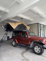 Tente de toit EZNEST ultra-fine et légère, anti-condensation, respirante, en alliage d'aluminium, coque rigide, pour les voyages en voiture 4x4