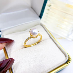 WENCHI - Soporte para Joyas de Plata DIY con Anillo de Plata S925, Cuentas Redondas de 9-12 mm, Anillo Ocultador de 6-12 mm - Accesorio 12035 China - Product Image 2