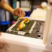 Machine à rouleaux de sushi automatique commerciale, machine à sushi électrique pour restaurant japonais, bar à sushi
