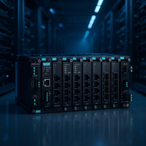 Commutateur géré Gigabit 24 ports Moxa MDS G4028, IEEE 802.3, Réseaux d'entreprise, Entrée d'alimentation 48V - Product Image 3