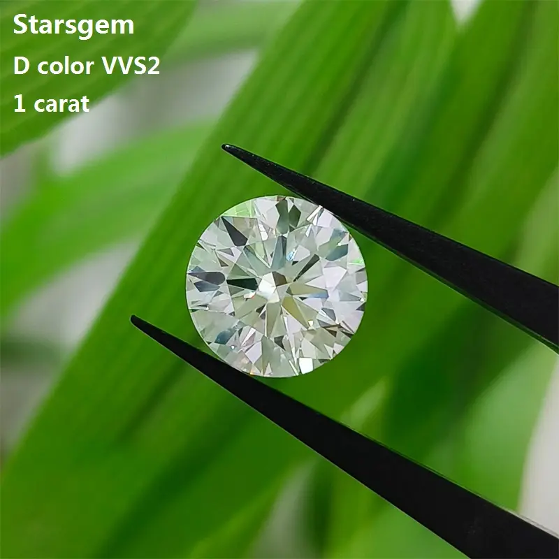 स्टारजेम hft हीरे के गहने डी रंग vv पॉलिश गोल उत्कृष्ट कटिंग cvd आईजी प्रमाणपत्र हीरा ढीली