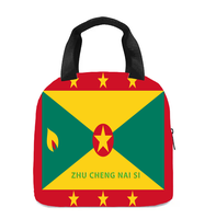 Sac à lunch isotherme avec drapeau de Grenade, parfait pour les enfants, la maternelle, l'école, le travail, les voyages, les pique-niques, facile à transporter, unisexe
