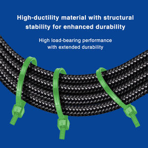 Attaches à glissière de qualité supérieure, 100 pièces par paquet, haute résistance, vertes, en nylon conventionnel, ignifuges 94V-2, pour usage industriel - Product Image 4