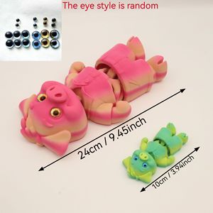 Vashine Figurine d'Action Enfant en Forme <span class=keywords><strong>de</strong></span> Cochon Mignon Imprimé en 3D, Décoration d'Intérieur Amusante et Flexible en Cristal, Jouets Animaux pour Enfants - Product Image 2