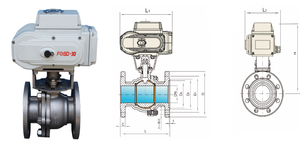 Actuadores de Tipo Brida 220V para Control de Válvulas de Bola para Agua OEM - Product Image 2