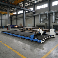 Máquina de Corte Láser de Fibra CNC CORAL CRL-14032AD de 30000W para Trabajo Pesado, con Riel de Suelo, para Corte de Placas Metálicas Gruesas