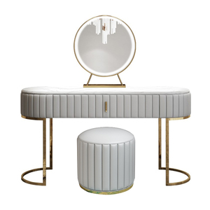 Design moderno a specchio spogliatoio tavolo <span class=keywords><strong>trucco</strong></span> con specchio set per la vendita di prezzi di fabbrica - Product Image 4