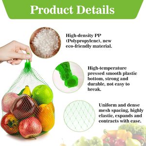 10 Pack Hanging Mesh <b>Storage</b> Bags Mesh Onion <b>Storage</b> Bag for Vegetables Breathable Vegetable Holder - Product Image 6