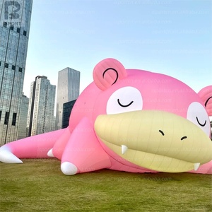 Monstruo de Dibujos Animados Inflable Gigante LED con Diseño de Cola Larga, Color Rosa, Decoración para Fiestas Temáticas de Dibujos Animados/Exhibición en Centros Comerciales/Eventos para Fans/Tiendas - Product Image 5