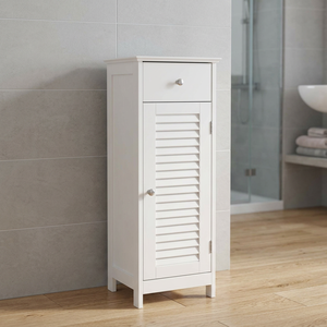 Mueble de Baño Multiusos de MDF Blanco, Estilo Moderno y Duradero, Ahorro de Espacio, Almacenamiento para Apartamento u Oficina - Precio de Fábrica - Product Image 4