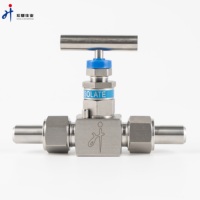 6000 psi Vanne à pointeau réglable haute pression forgée Vanne à pointeau en acier inoxydable avec filetage mâle NPT