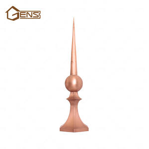 Pointes de toit en cuivre, finitions de toit en cuivre, architecture de toit en <span class=keywords><strong>coupole</strong></span>, flèche de toit, pointe de toit - Product Image 2