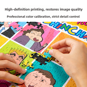 Rompecabezas Vinlaa Crayon <span class=keywords><strong>Shin</strong></span>-<span class=keywords><strong>chan</strong></span> Versión Oficial para Adultos, 1000 Piezas, DIY, Cartulina Azul con Recubrimiento UV, Antiestrés, Certificado EN71 - Product Image 5